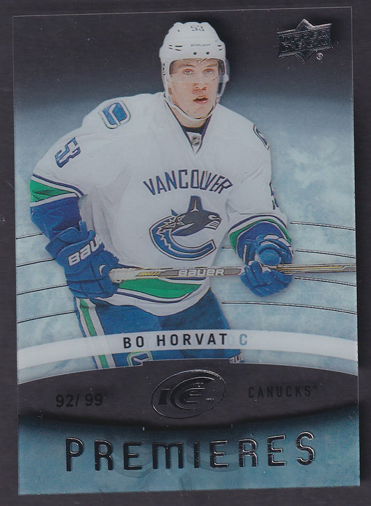 BO HORVAT - 2014 Upper Deck Ice Rookie Premieres #164, /99