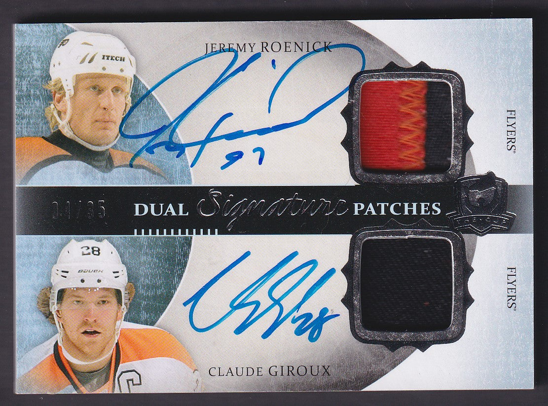 ROENICK / GIROUX - 2013 The Cup Dual Signature Patches Auto #DSP-RG, /35