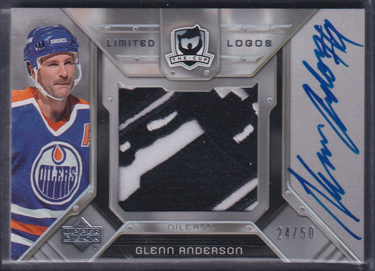GLENN ANDERSON - 2006 The Cup Limited Logos Auto Patch #LL-GA, /50