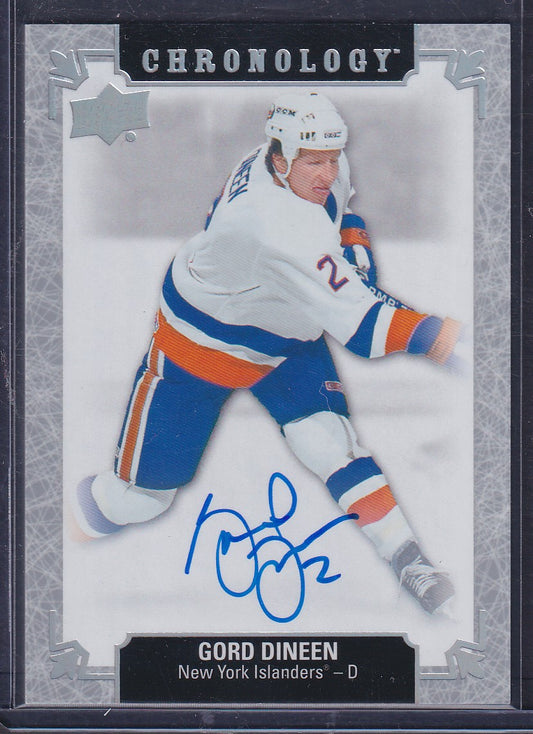 GORD DINEEN - 2018 Upper Deck Chronology Auto #FH-NYI-GD