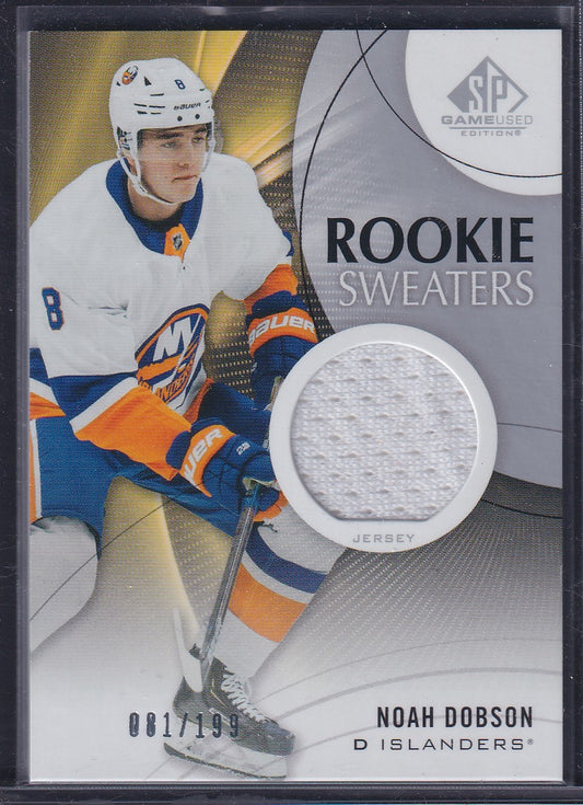 NOAH DOBSON - 2019 SP Game Used Rookie Sweaters #RS-ND, /199