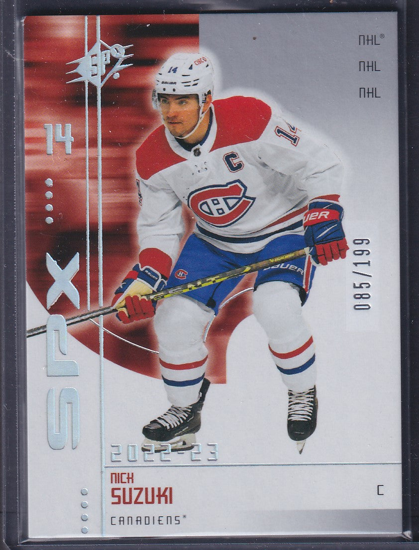 NICK SUZUKI - 2022 Upper Deck SPX Hockey #R-13, /199