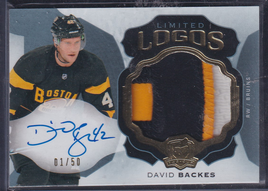 DAVID BACKES - 2016 The Cup Limited Logos Auto Patch #LL-DB, /50