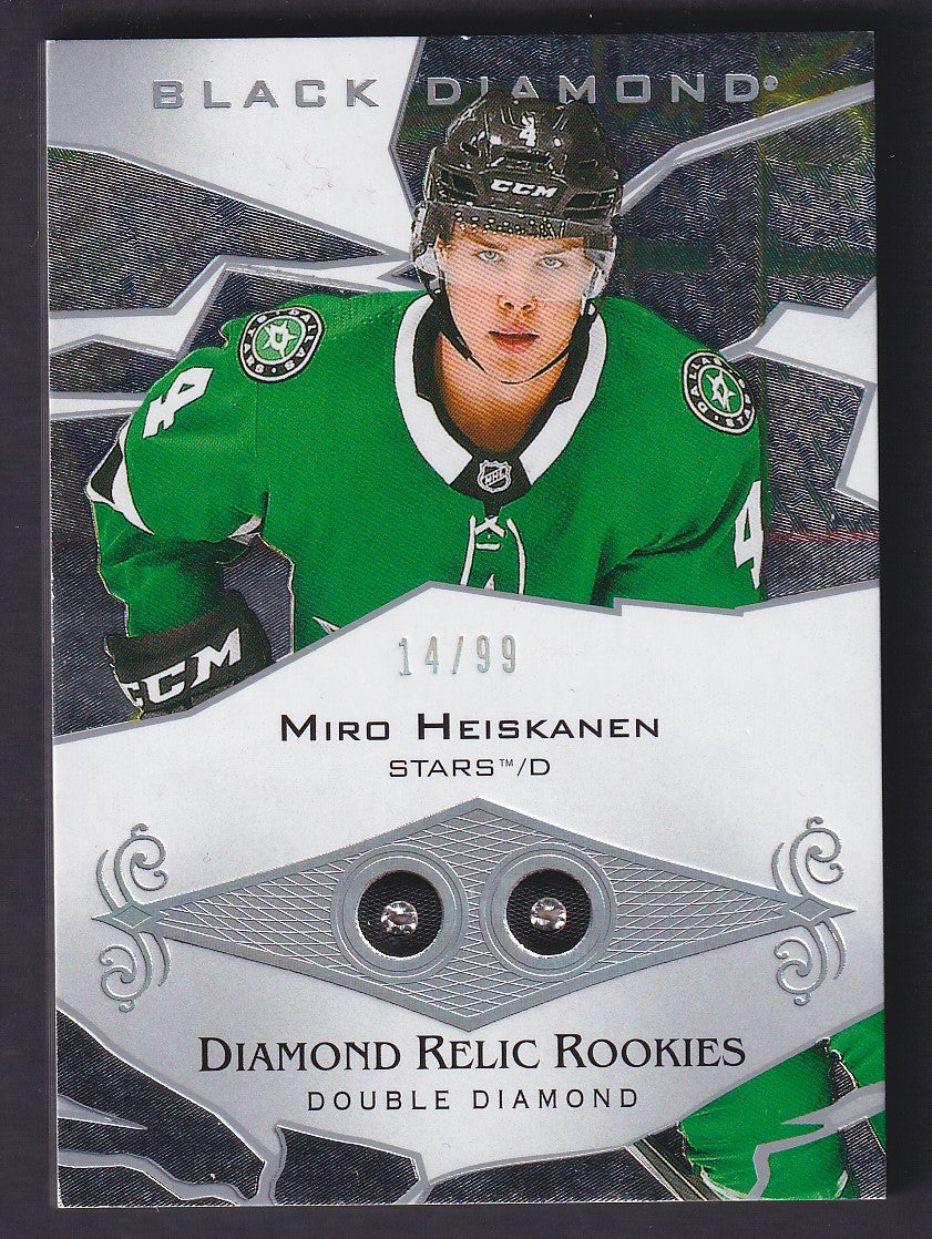 MIRO HEISKANEN - 2018 Upper Deck Black Diamond Relic Rookies #BDR-MH, /99