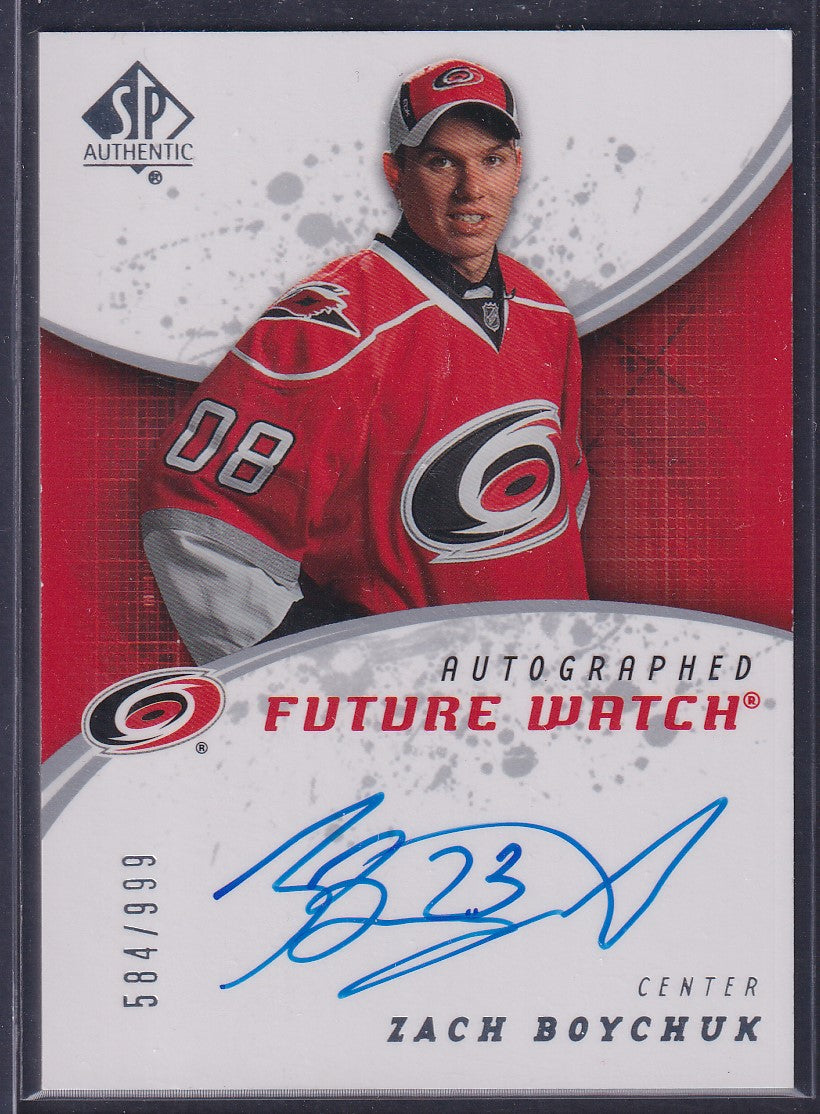 ZACH BOYCHUK - 2008 SP Authentic Future Watch Auto #203, /999