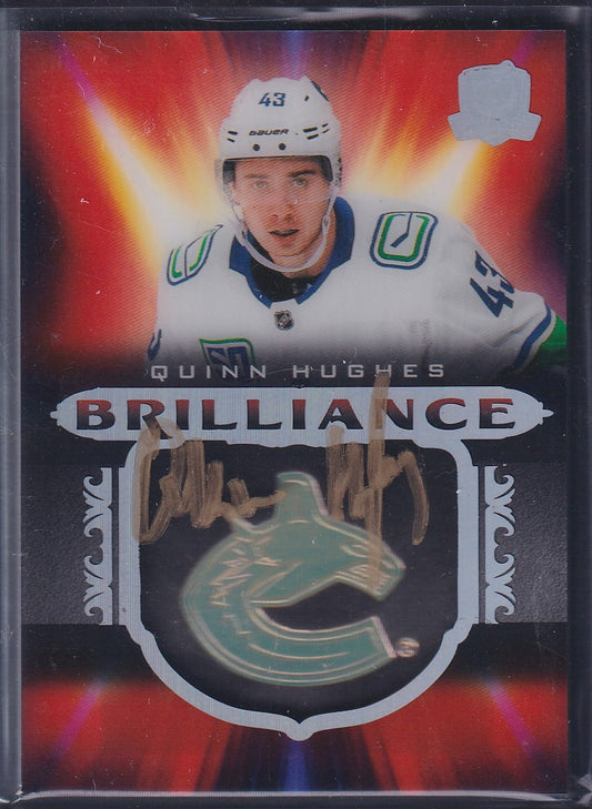 QUINN HUGHES - 2019 Cup Brilliance Rookie Auto #B-QH