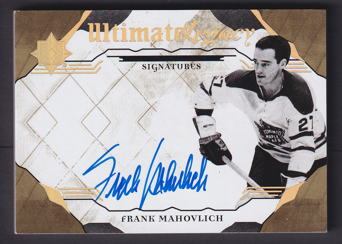 FRANK MAHOVLICH - 2017 Ultimate Legacy Signatures Auto #ULS-FM