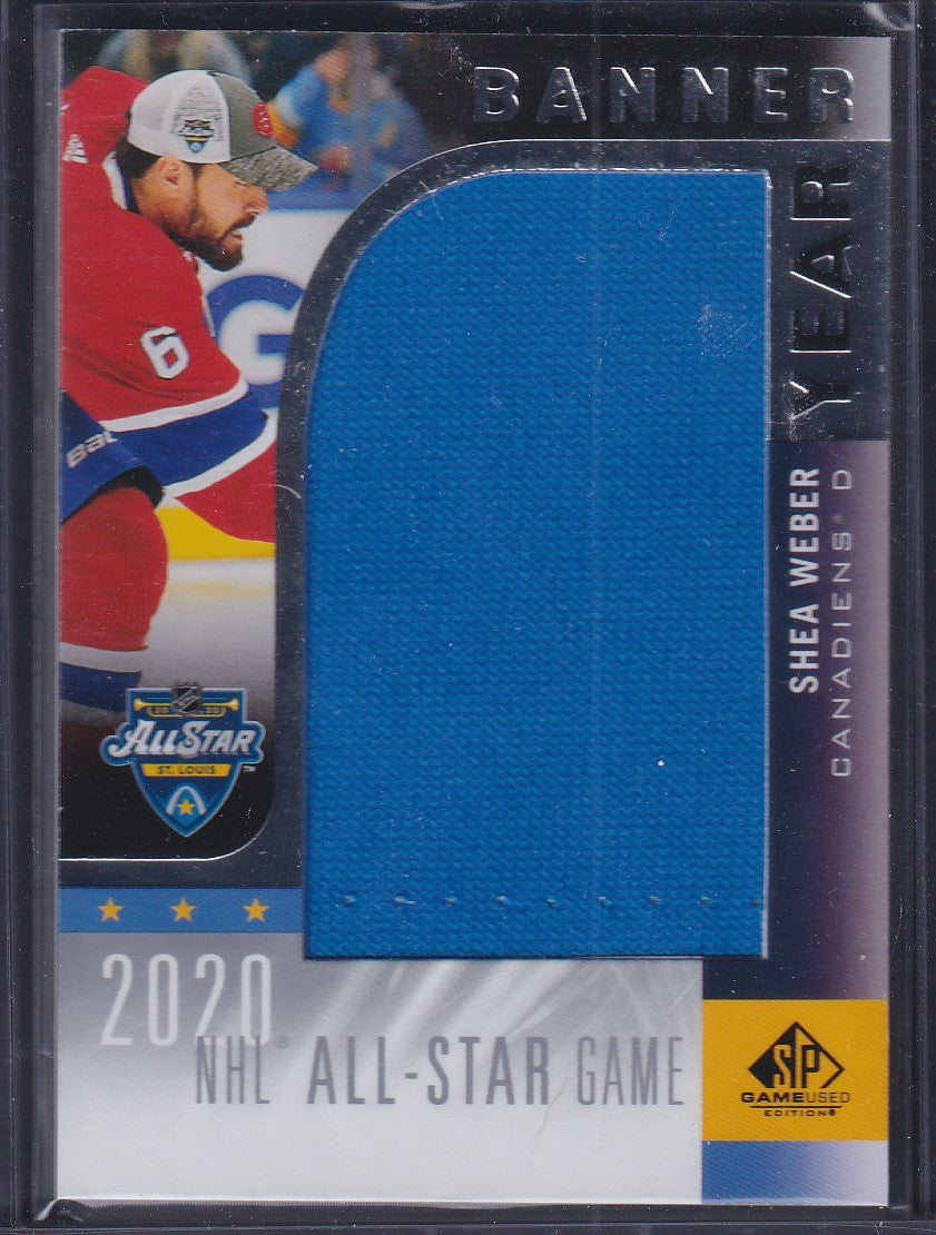 SHEA WEBER - 2020 SP Game Used Banner Year All-Star Game #AS20-SW