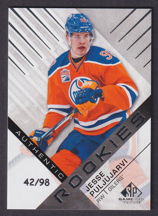 JESSE PULJUJARVI - 2016 SP Game Used Authentic Rookies #139, /98