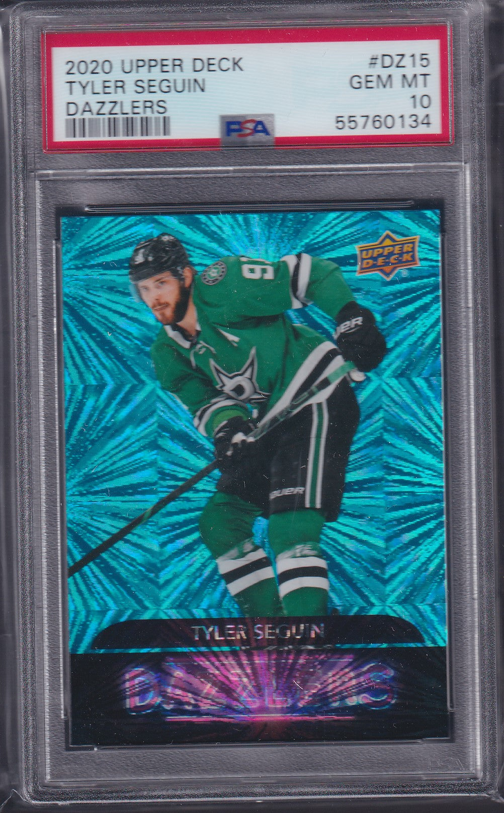 TYLER SEGUIN - 2020 Upper Deck Blue Dazzlers #DZ15, PSA 10