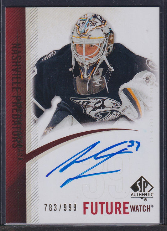 ANDERS LINDBACK - 2010 SP Authentic Future Watch Auto #269, /999
