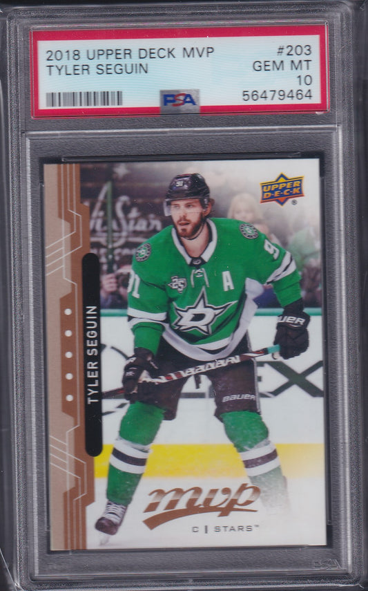 TYLER SEGUIN - 2018 Upper Deck MVP #203, PSA 10