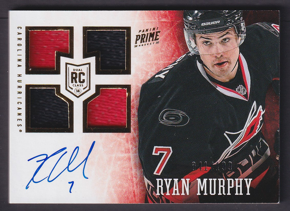 RYAN MURPHY - 2013 Panini Prime Rookie Auto Patch #107, /199