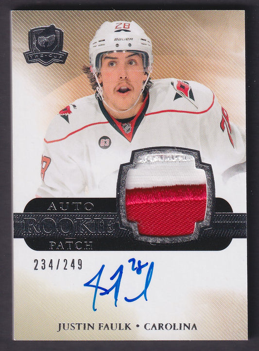 JUSTIN FAULK - 2011 The Cup Rookie Auto Patch #151, /249