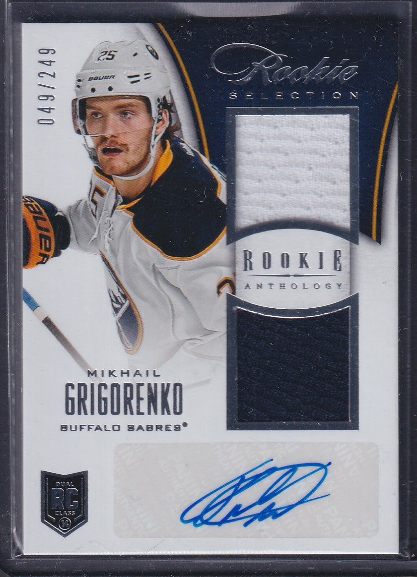 MIKHAIL GRIGORENKO - 2013 Panini Rookie Anthology Auto Patch #112, /249