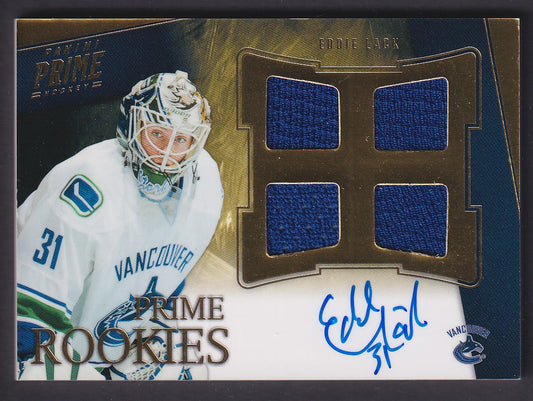 EDDIE LACK - 2012 Panini Prime Rookies Auto Quad Patch #161, /199