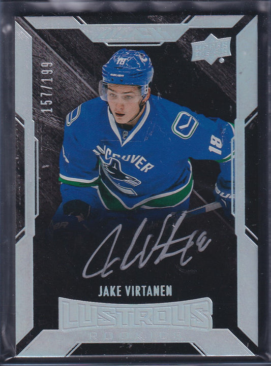 JAKE VIRTANEN - 2015 Upper Deck Black Lustrous Rookies Auto #83, /199