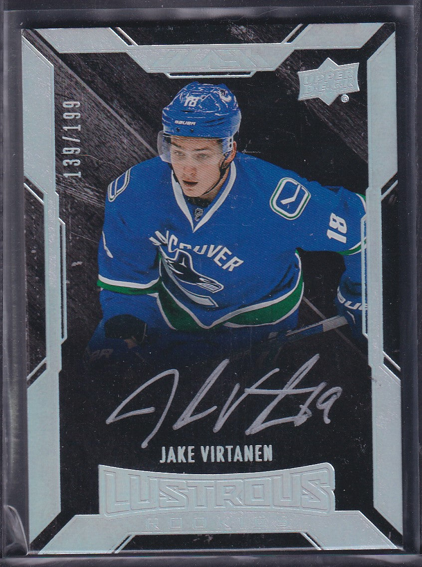 JAKE VIRTANEN - 2015 Upper Deck Black Lustrous Rookies Auto #83, /199