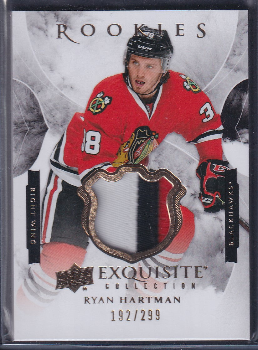 RYAN HARTMAN - 2015 Upper Deck Exquisite Rookies Patch #R-RH, /299