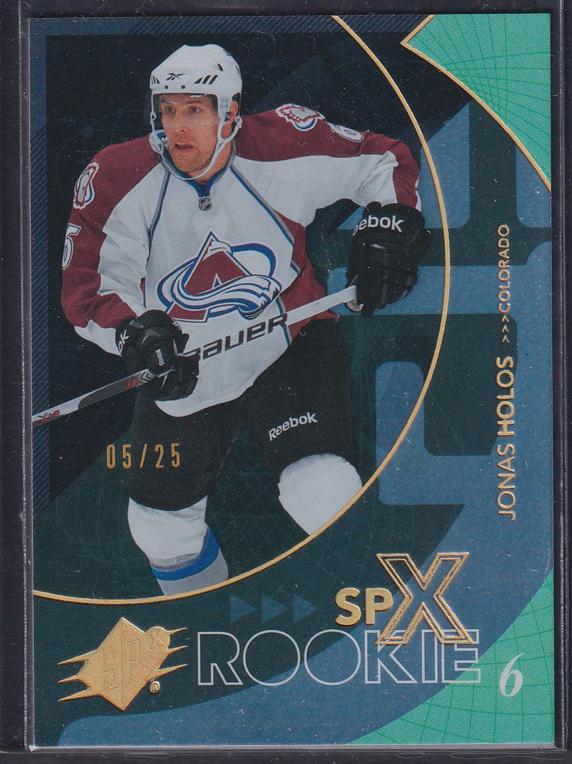 JONAS HOLOS - 2010 Upper Deck SPx Rookie #116, /25