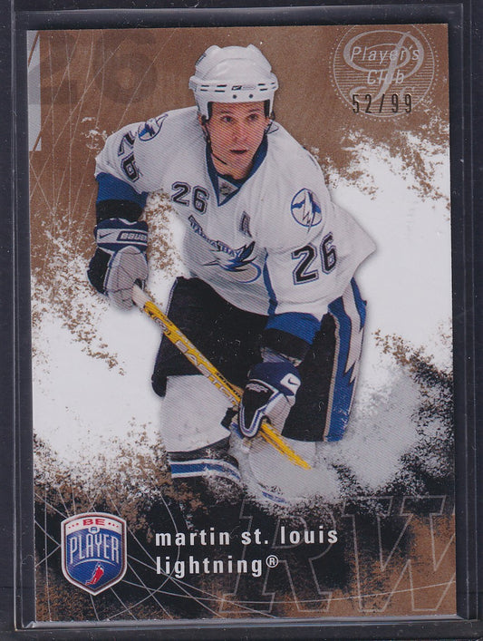 MARTIN ST. LOUIS - 2007 Be a Player BAP Player's Club #177, /99