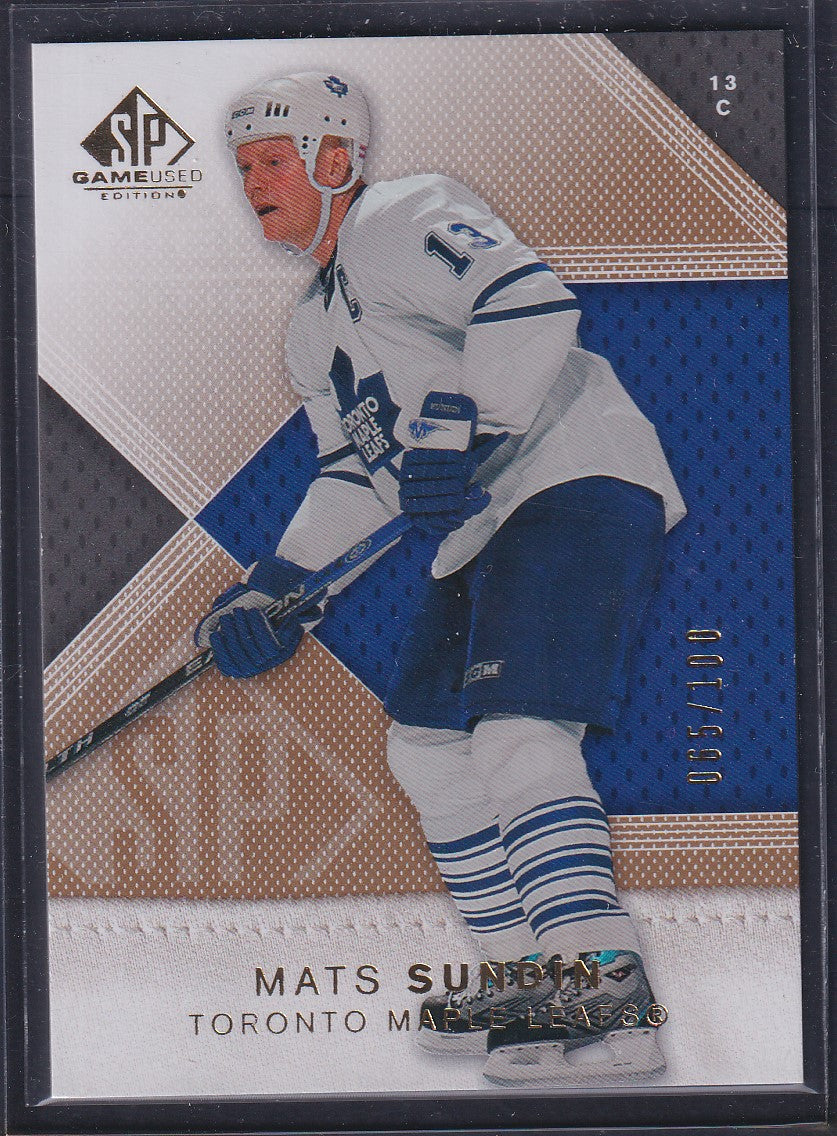 MATS SUNDIN - 2007 SP Game Used #13, /100