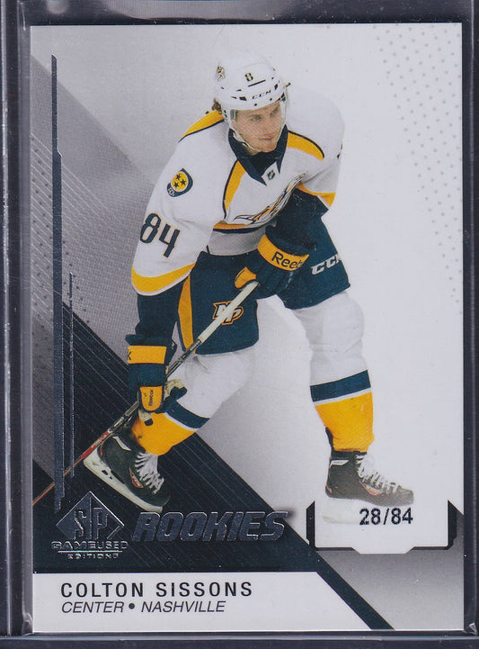 COLTON SISSONS - 2014 SP Game Used Rookies #125, /84