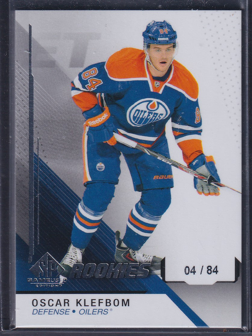 OSCAR KLEFBOM - 2014 Upper Deck SP Game Used Rookies #105, /84