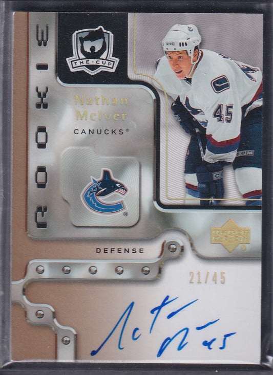 NATHAN MCIVER - 2006 The Cup Rookie Auto #108, /45