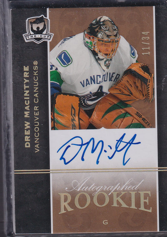 DREW MACINTYRE - 2007 The Cup Autographed Rookie #112, /34
