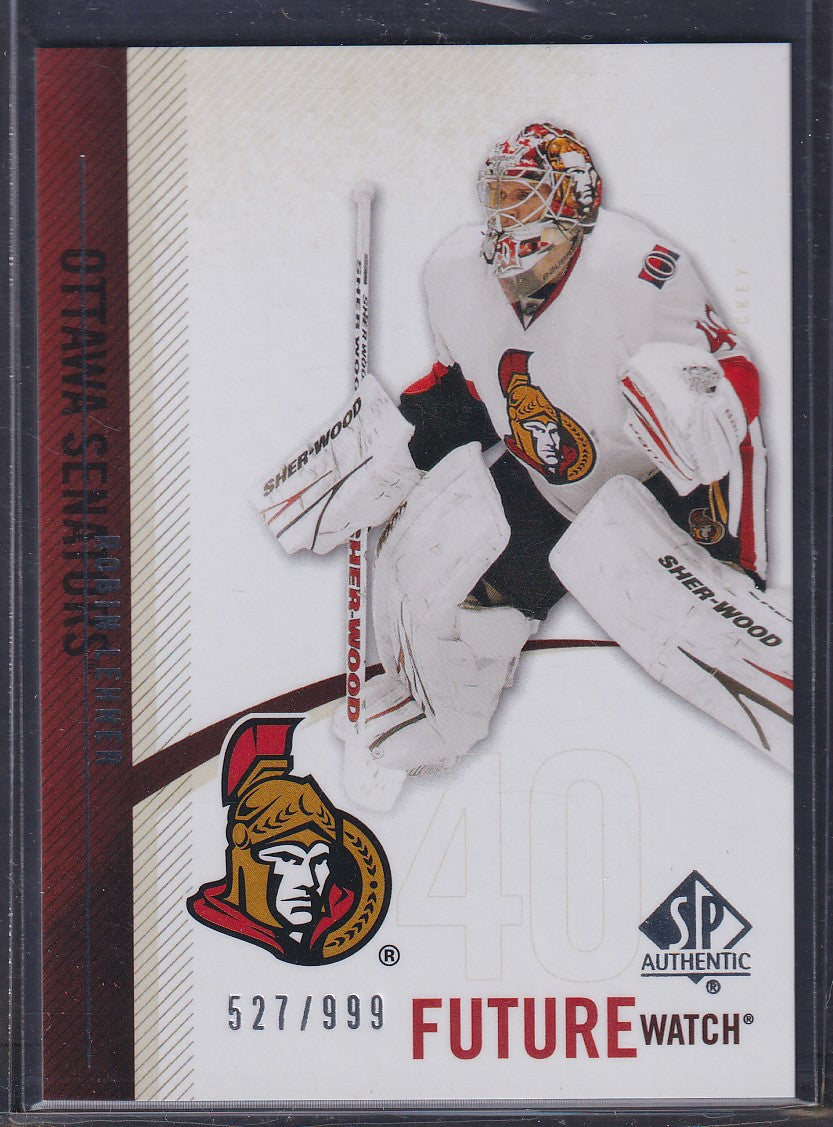 ROBIN LEHNER - 2010 SP Authentic Future Watch Rookie #239, /999