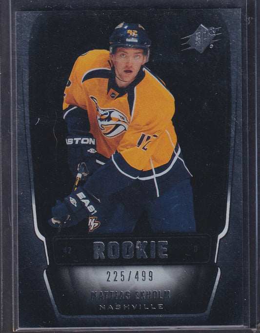 MATTIAS EKHOLM - 2011 Upper Deck SPx Rookie #148, /499