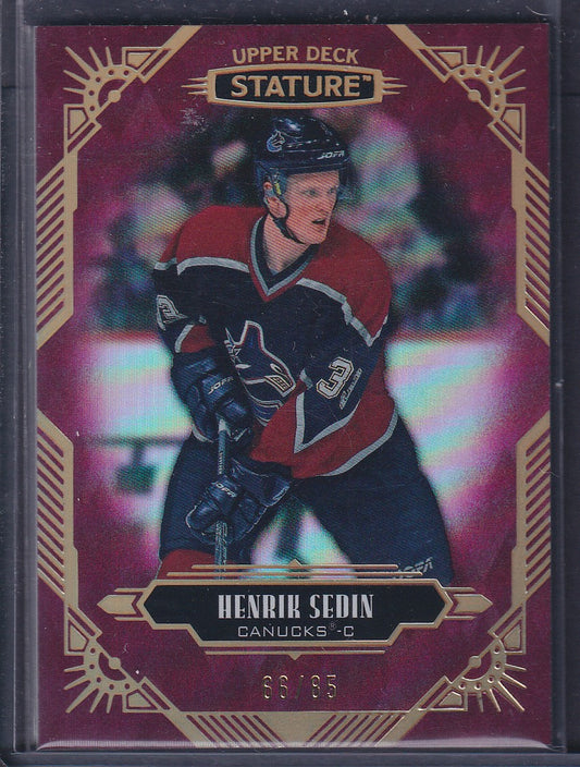 HENRIK SEDIN - 2020 Upper Deck Stature #85, /85