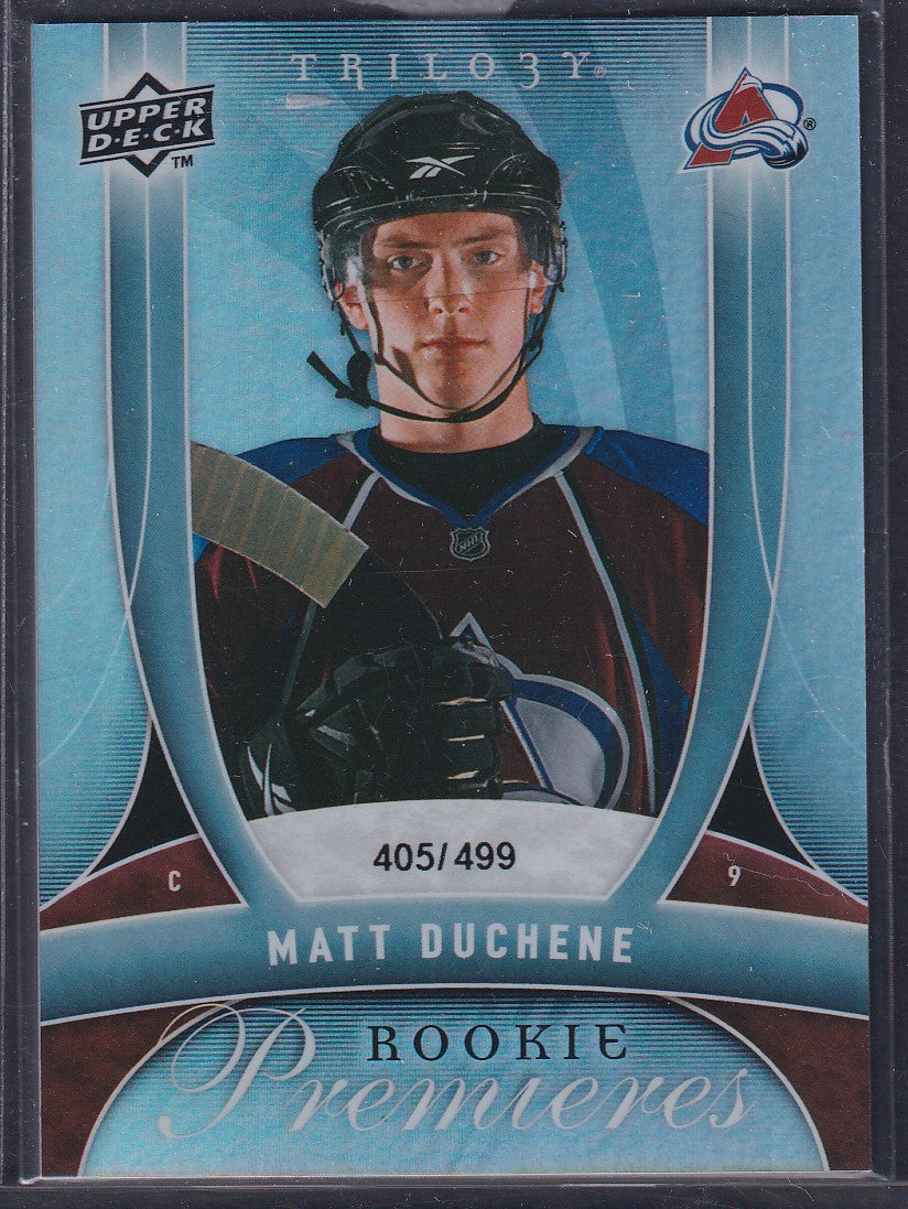 MATT DUCHENE - 2009 Trilogy Rookie Premieres #163, /499