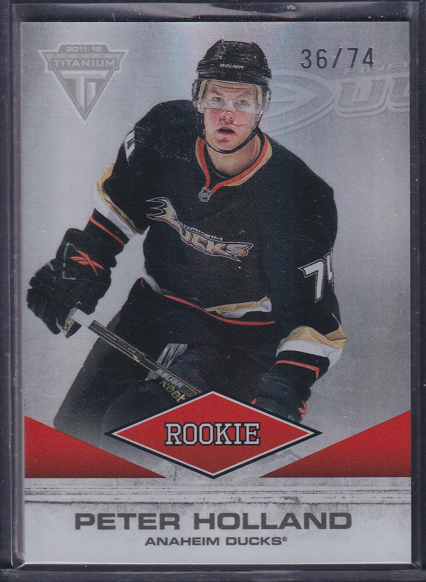 PETER HOLLAND - 2011 Panini Titanium Rookie #112, /74