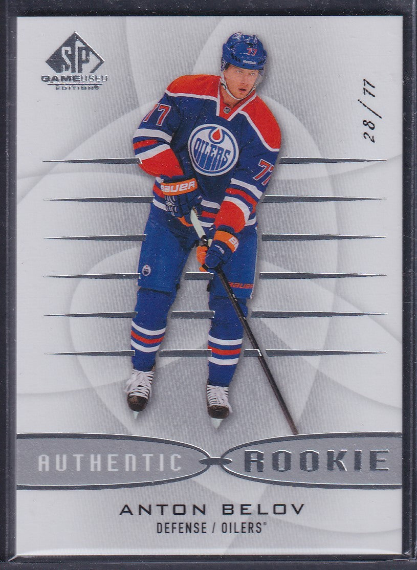 ANTON BELOV - 2013 SP Game Used Authentic Rookies #109, /77