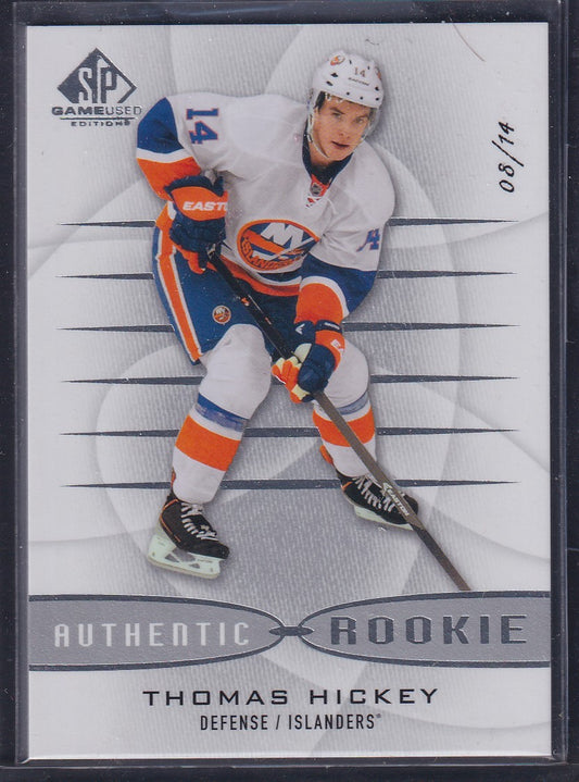 THOMAS HICKEY - 2013 SP Game Used Authentic Rookie #137, /14