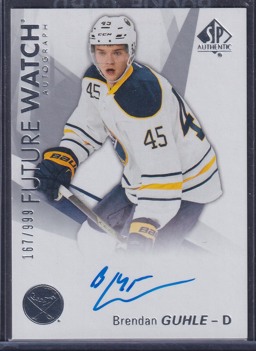 BRENDAN GUHLE - 2016 SP Authentic Future Watch Auto #188, /999