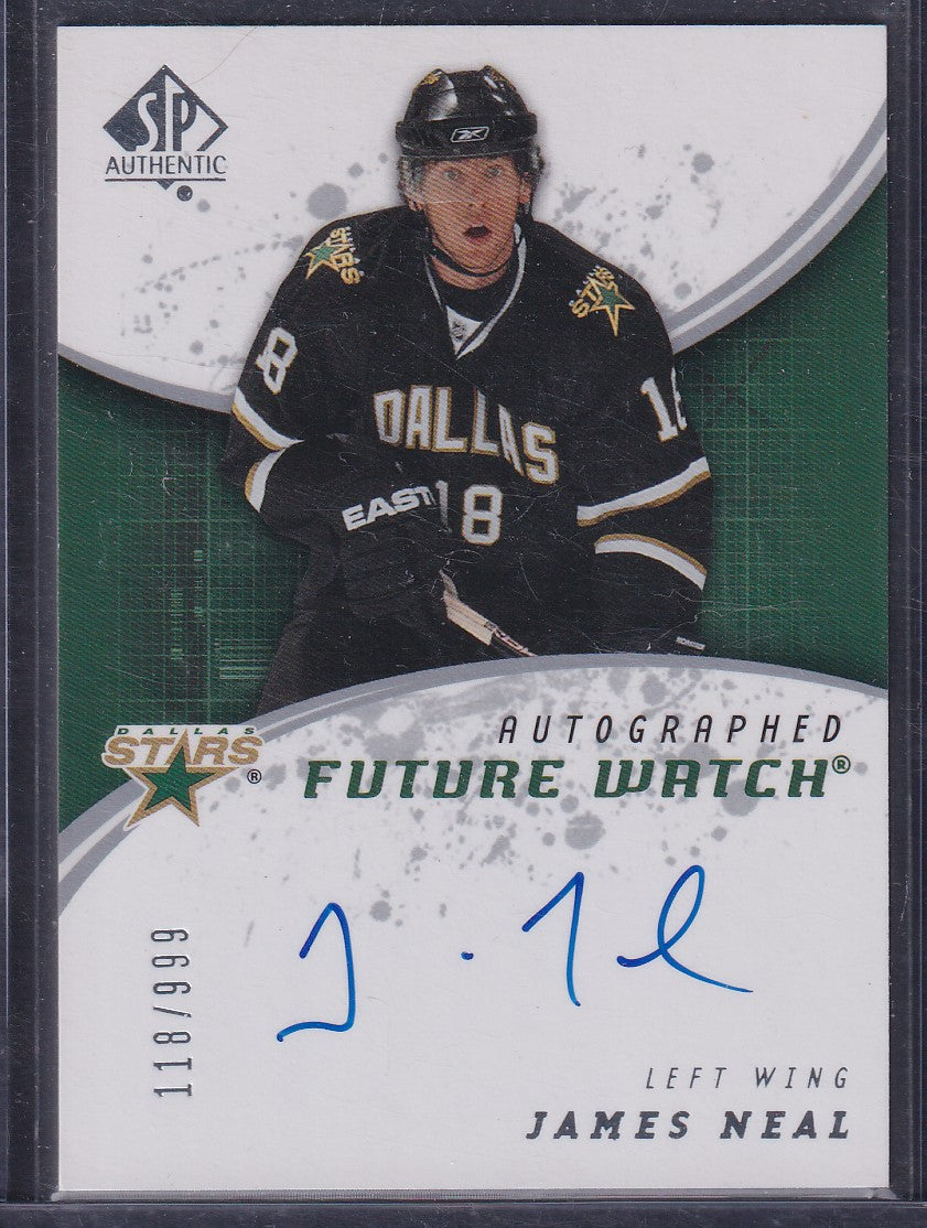 JAMES NEAL - 2008 SP Authentic Future Watch Auto #198, /999