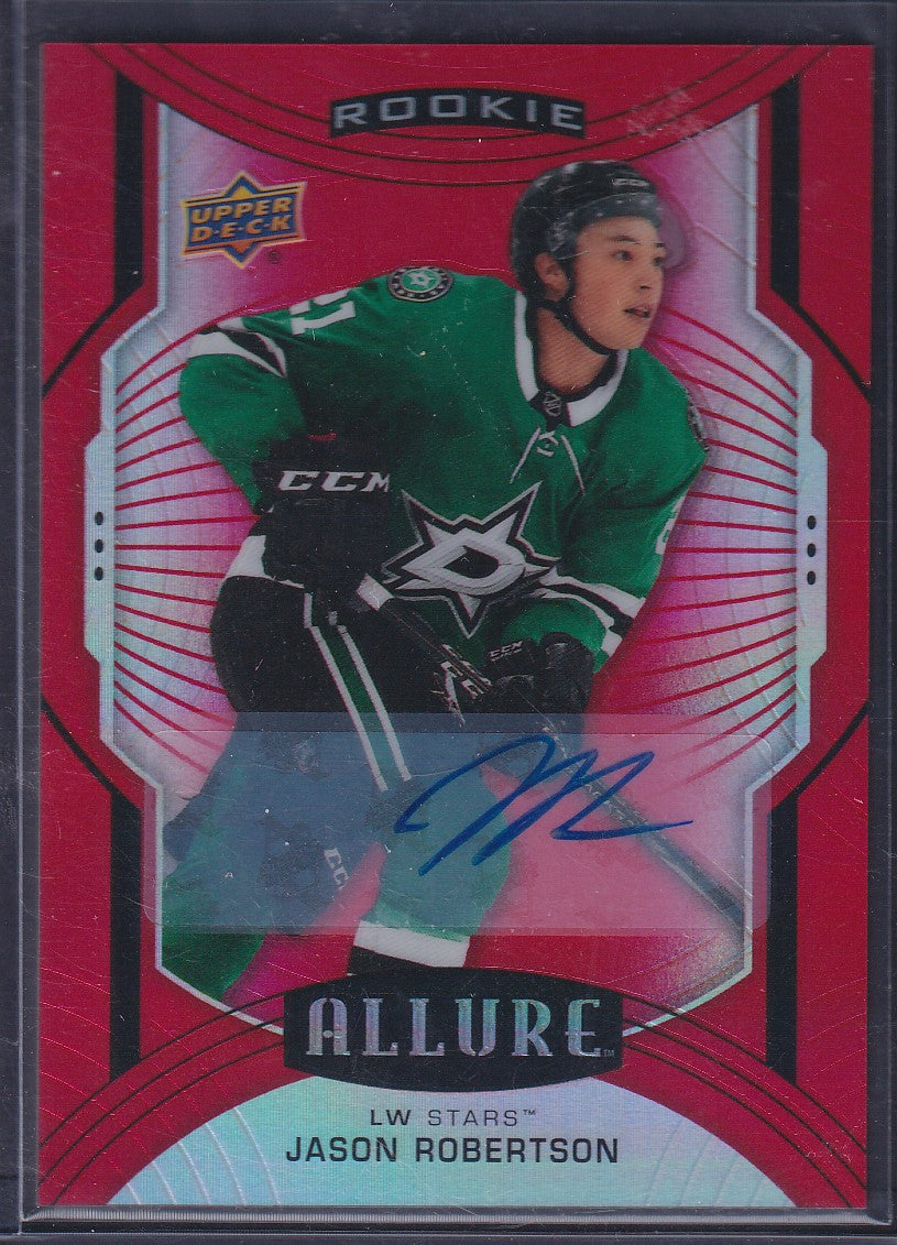 JASON ROBERTSON - 2020 Upper Deck Allure Rookie Red Rainbow Auto #113