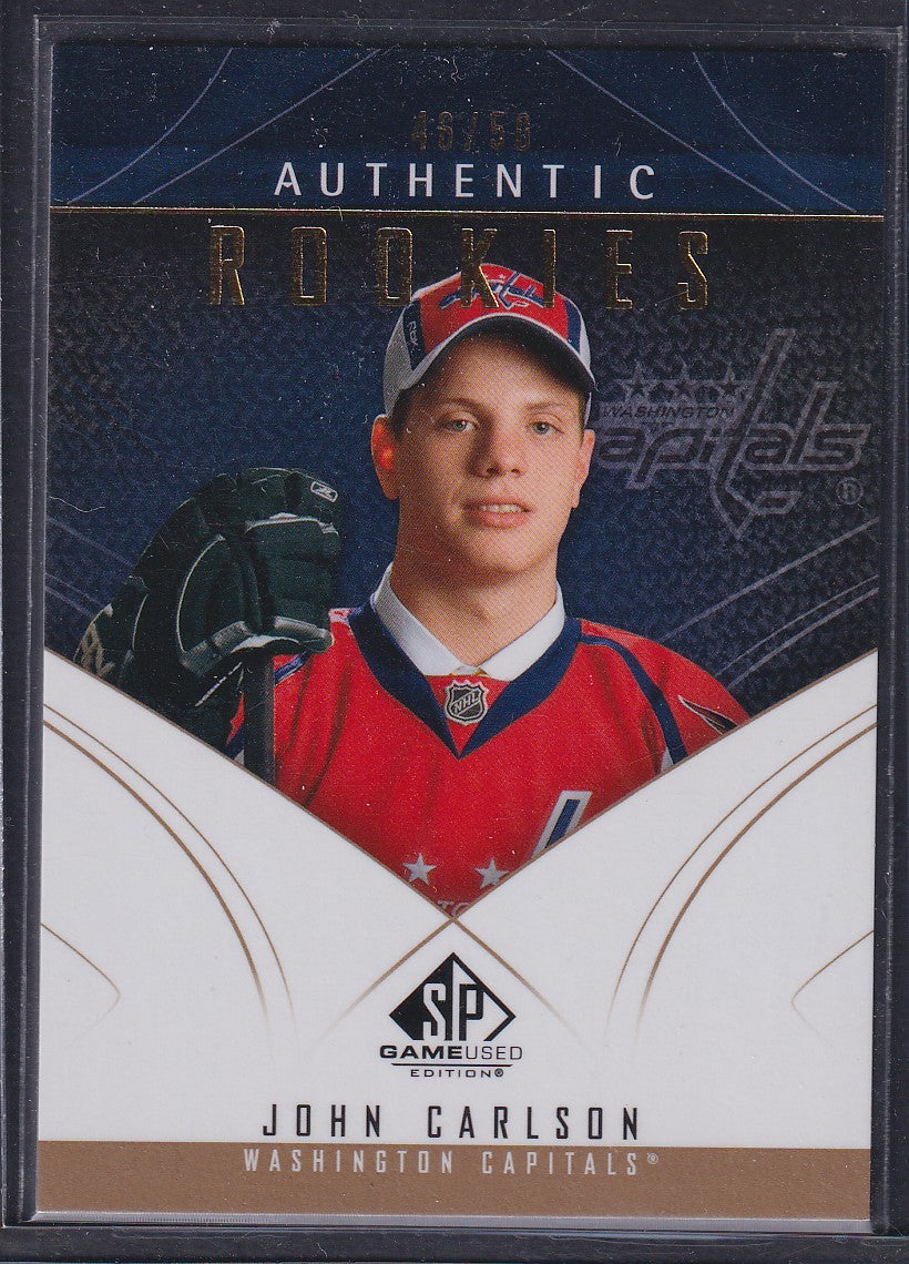 JOHN CARLSON - 2009 SP Game Used Authentic Rookies #132, /50