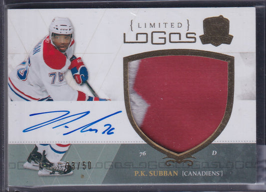 P.K. SUBBAN - 2010 The Cup Limited Logos Auto Patch #LL-PK, /50