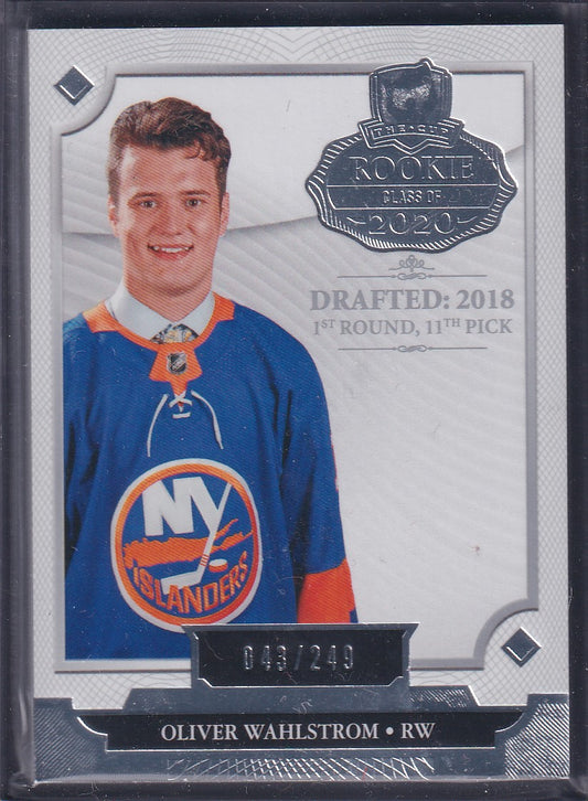 OLIVER WAHLSTROM - 2019 The Cup Rookie Class of 2020 #2020-OW, /249