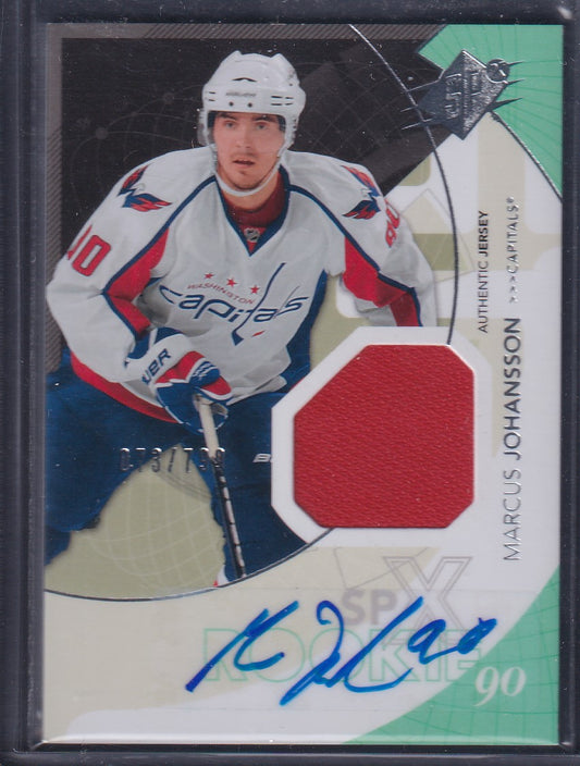 MARCUS JOHANSSON - 2010 Upper Deck SPx Rookie Auto Patch #188, /799