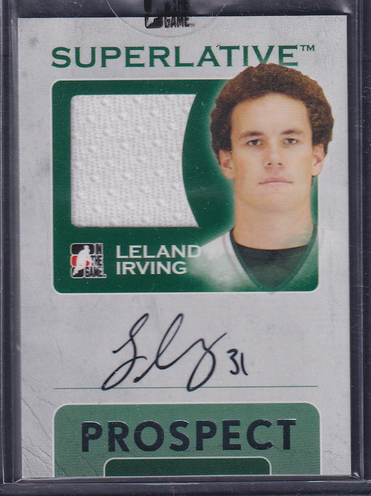 LELAND IRVING - 2007 ITG In The Game Superlative Auto Patch Prospect #SP-LI