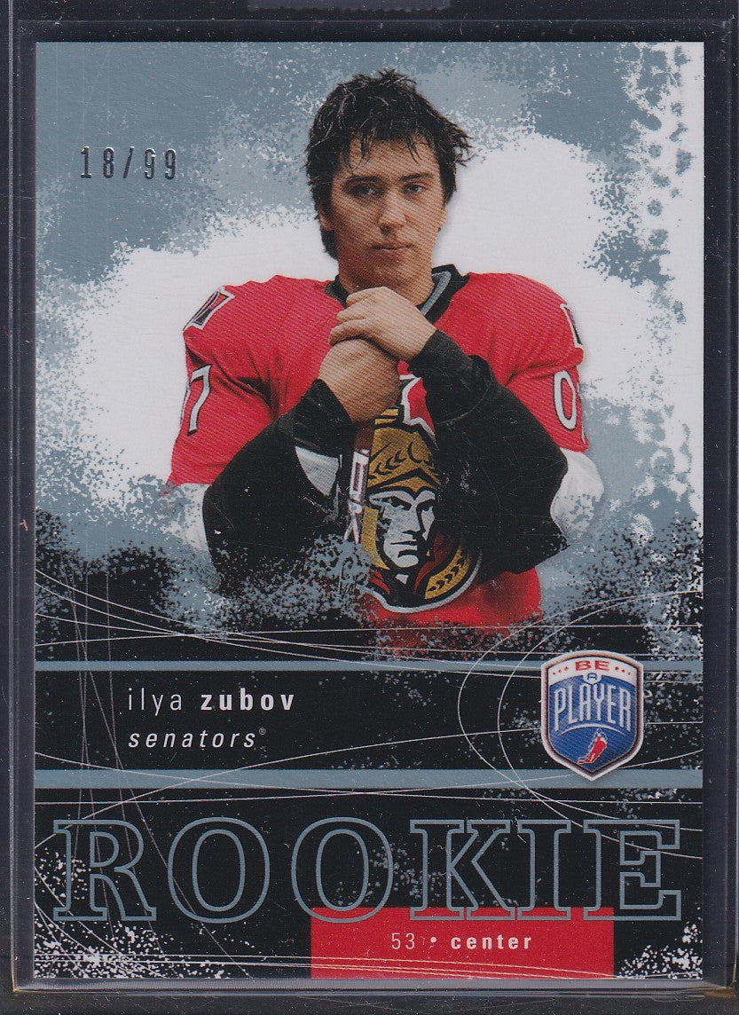 ILYA ZUBOV - 2007 Be a Player BAP Rookie #RR-355, /99