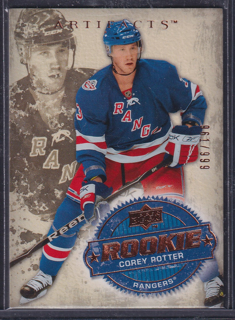 COREY POTTER - 2008 Upper Deck Artifacts Rookie #281, /999