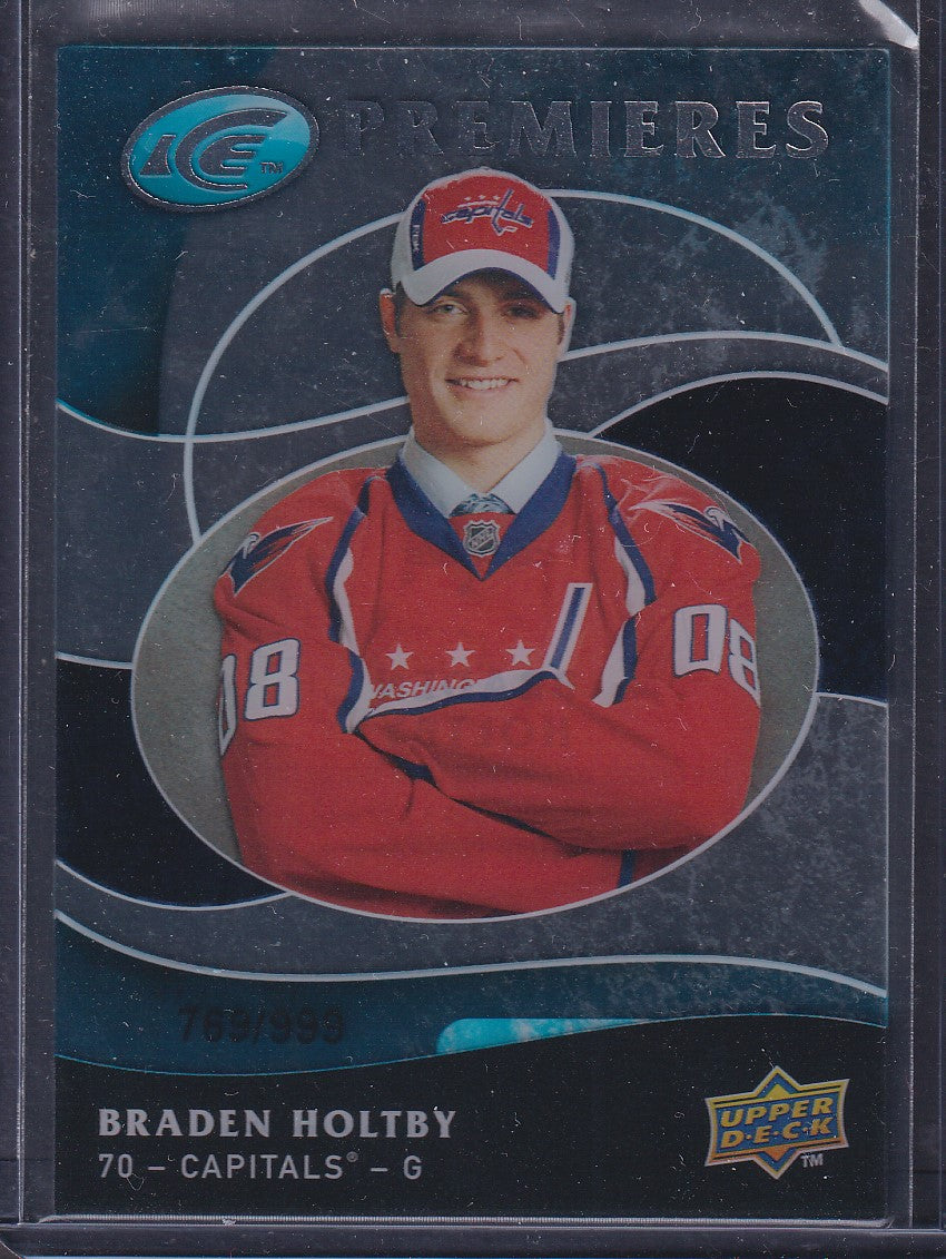 BRADEN HOLTBY - 2009 Upper Deck Ice Premieres #142, /999