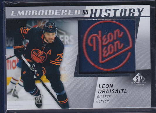 LEON DRAISAITL - 2021 SP Game Used Embroidered in History #10