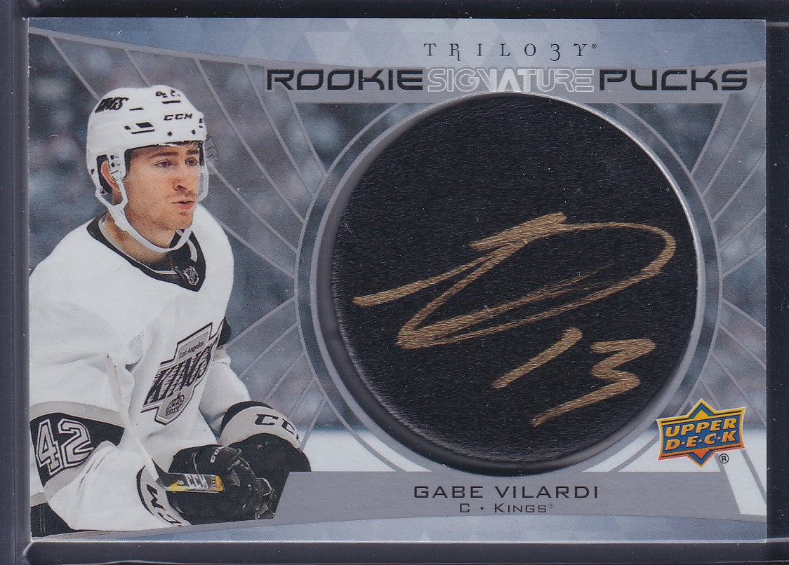 GABE VILARDI - 2020 Upper Deck Trilogy Rookie Signature Pucks #RSP-GV